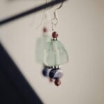 Fluorite & Garnet Earrings