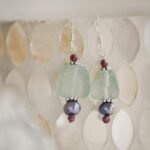 Fluorite & Garnet Earrings