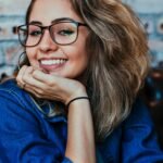 woman with glasses